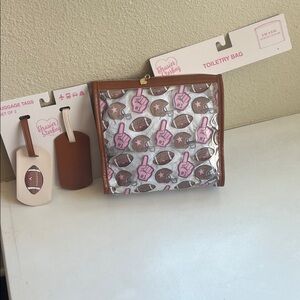 Football Luggage Tags and Toiletry Bag